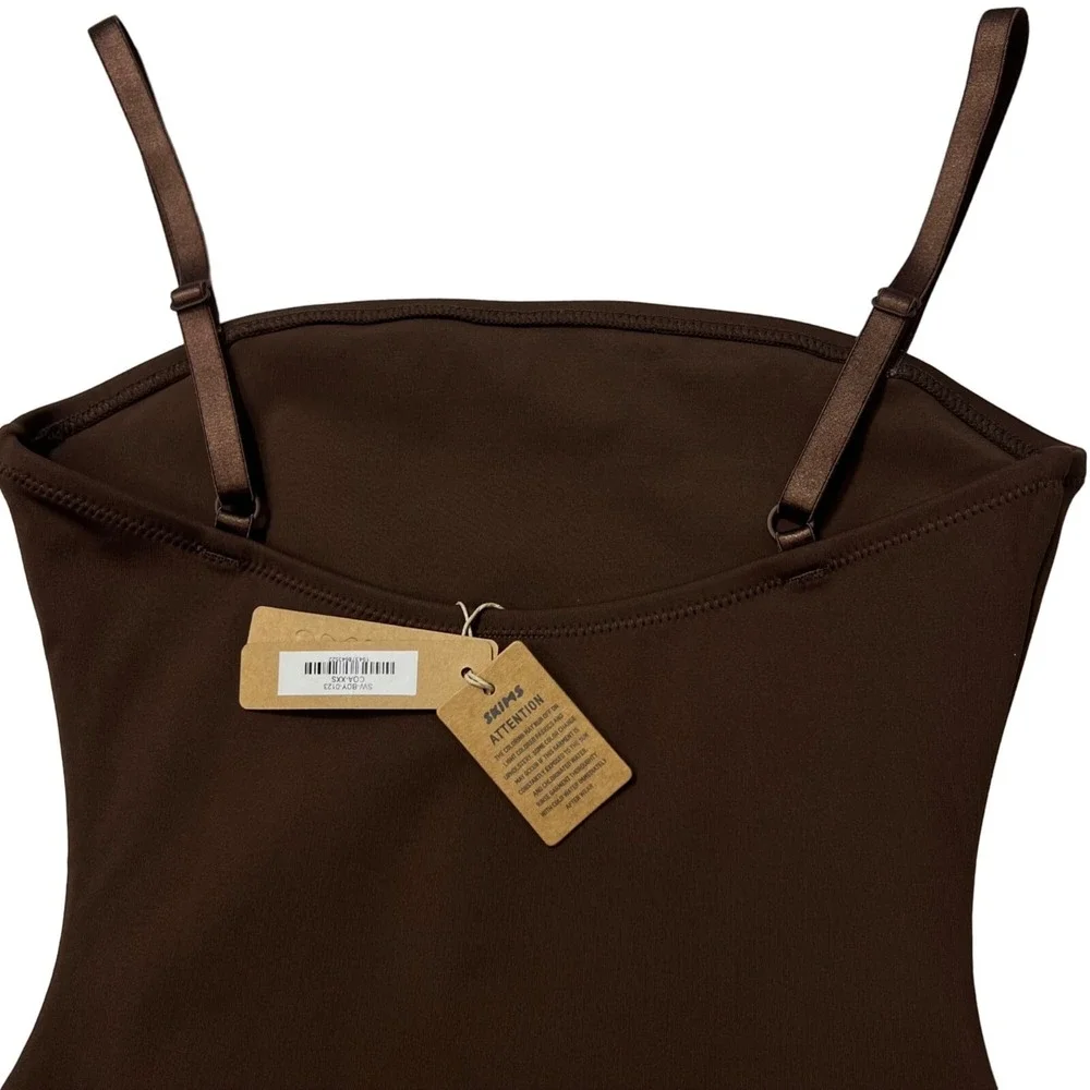SKIMS Shaping Swim Cami‎ One Piece Cocoa XXS